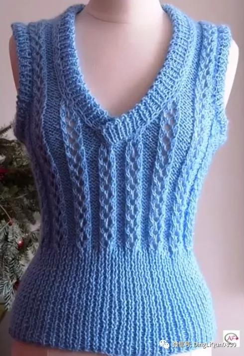 時尚流行的80款坎肩背心編織花樣，打造個性針織衣櫥